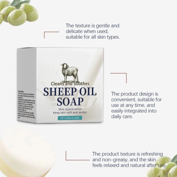 Refreshing Oil Control Goat Milk Soap – Natural Acne & Oily Skin Solution for a Soft, Nourished Glow - Image 2