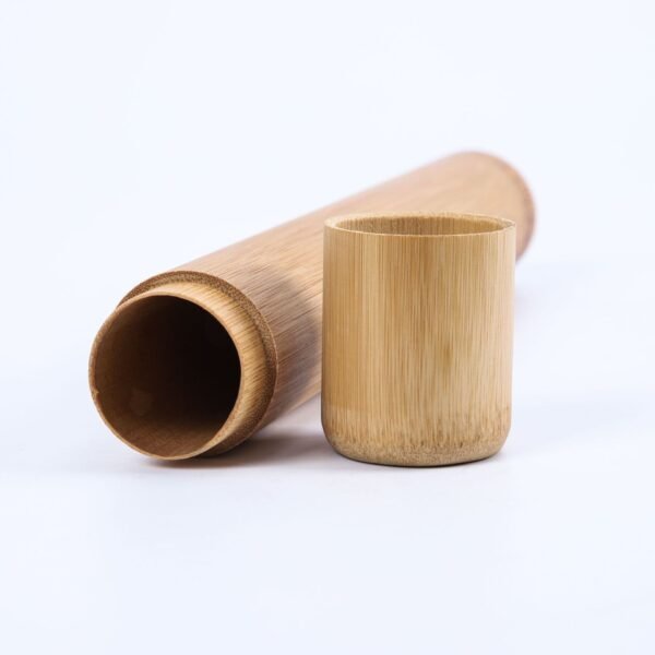 Bamboo Toothbrush with Soft Bristles & Charcoal Set | Eco-Friendly Wooden Handle & Bamboo Tube | Sustainable Oral Care - Image 3