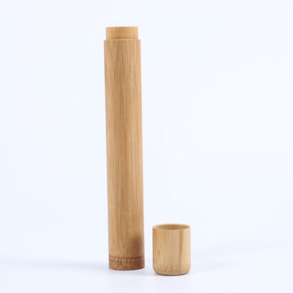 Bamboo Toothbrush with Soft Bristles & Charcoal Set | Eco-Friendly Wooden Handle & Bamboo Tube | Sustainable Oral Care - Image 4