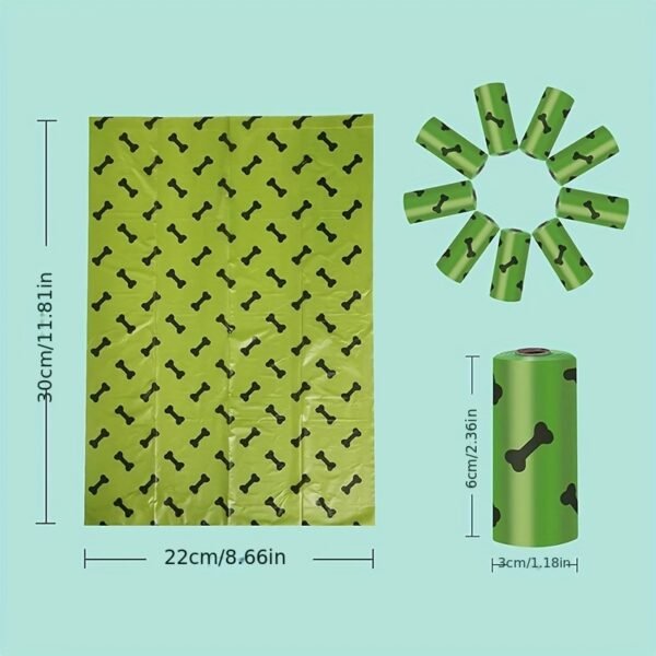 Eco-Friendly Biodegradable Dog Waste Bags – Leak-Proof & Thickened Poop Bags with Dispenser - Image 7