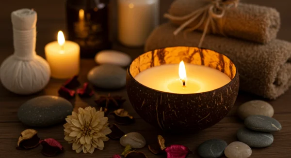 Coconut Shell Candle