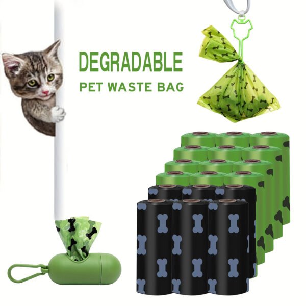 Eco-Friendly Biodegradable Dog Waste Bags – Leak-Proof & Thickened Poop Bags with Dispenser