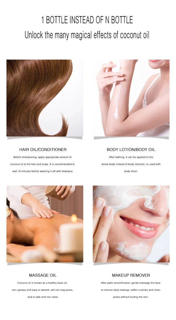 Coconut Skin Care Massage Body Care Essential Oil – Hydrate & Relax Naturally - Image 2